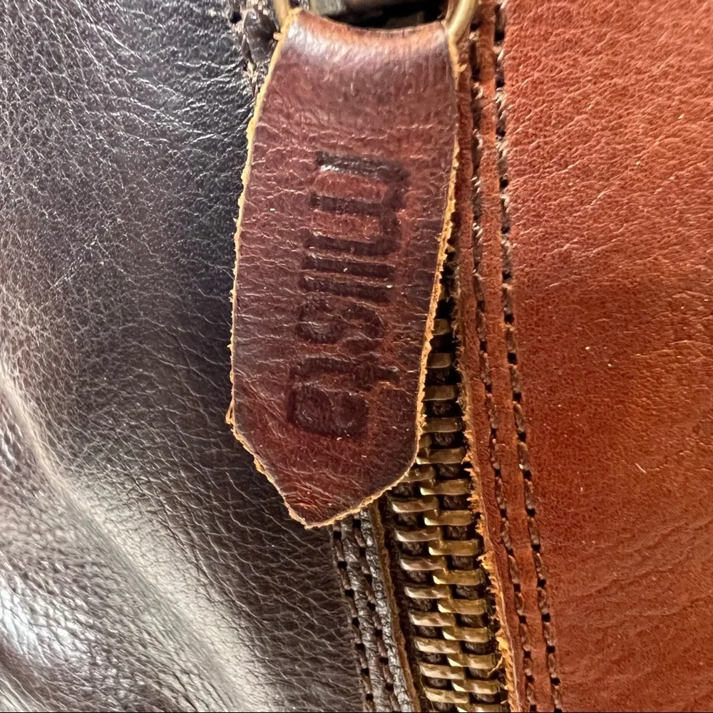 MIISTA Genuine Leather Platform Ankle Booties Two Tone Size 7 - Picture 7 of 11